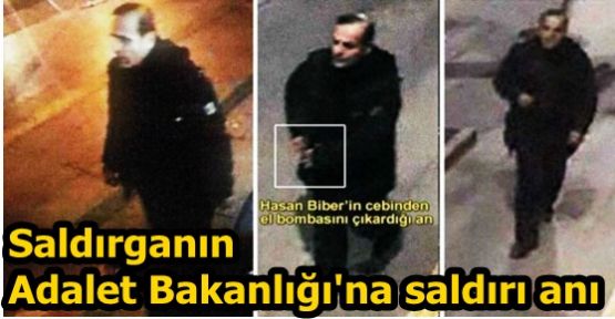 Saldırganın Adalet Bakanlığı'na saldırı anı