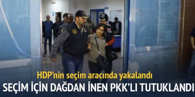 Seçim için dağdan inen PKK'lı yönetici yakalandı