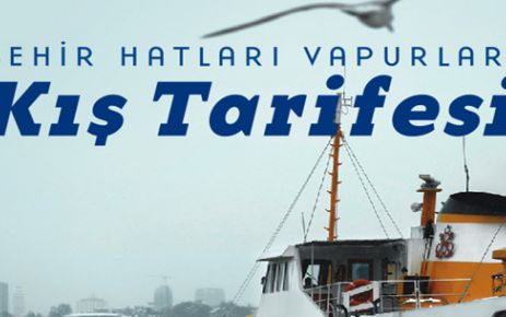 Şehir hatları kış tarifesine geçiyor