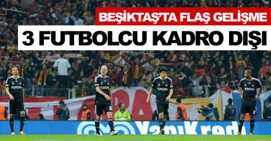 Sıdnei, Bebe ve Alves kadro dışı!