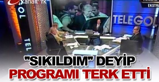 ''Sıkıldım'' deyip programı terk etti-VİDEO-