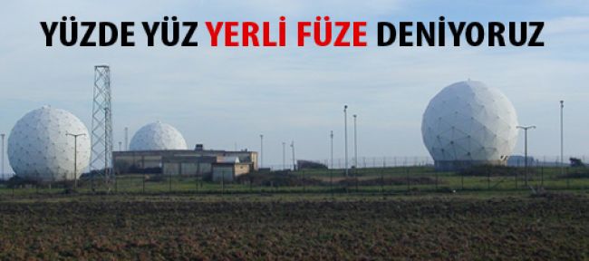 Sinop'ta füze denemesi yapacağız