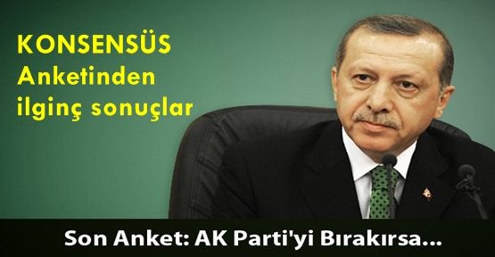 Son Anket : Eğer Erdoğan Ak partiyi bırakırsa !!