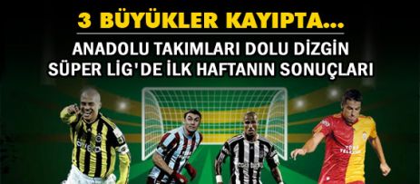 Spor Toto Süper Lig'de İlk Hafta Sonuçları