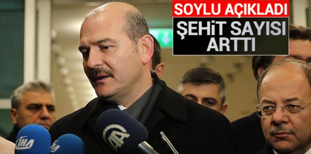 Süleyman Soylu: 7'si sivil 38 vatandaşımız şehit oldu