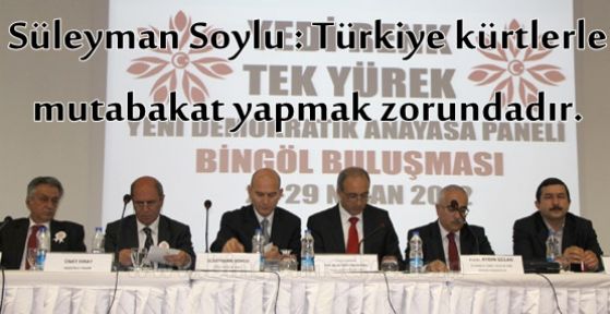 Süleyman Soylu Bingöl'deydi.