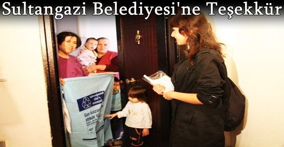 Sultangazi Belediyesi'ne Teşekkür