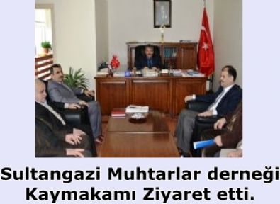 Sultangazi Muhtarlar derneği Kaymakamı Ziyaret etti.