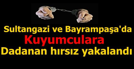 Sultangazi ve Bayrampaşa'da Kuyumculara dadanan hırsız yakalandı