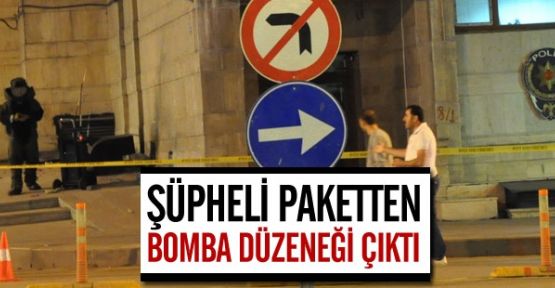 Şüpheli Paketten Bomba Düzeneği Çıktı