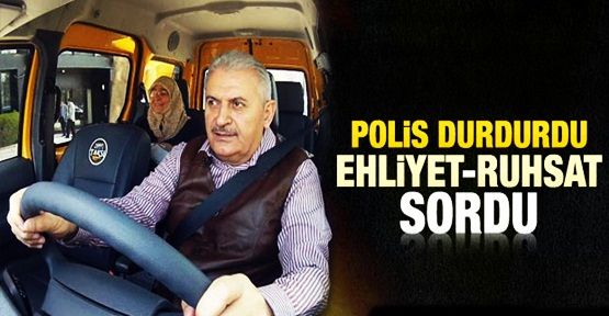 Taksici Bakan'a polis ehliyet ruhsat sordu