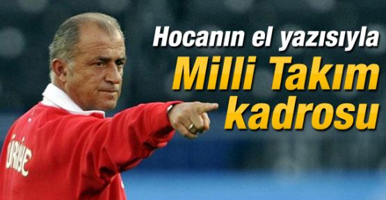 Terim ilk 11'i Twitter'dan açıkladı