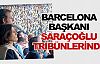 Barca Başkanı Saracoğlu tribünlerinde