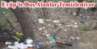 Eyüp'te Boş Alanlar Temizleniyor