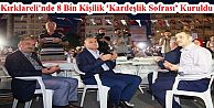 Gaziosmanpaşa'dan Kırklareli'ne 8 Bin Kişilik 'Kardeşlik Sofrası' Kuruldu