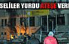 Öğrenciler pansiyonu ateşe verdi