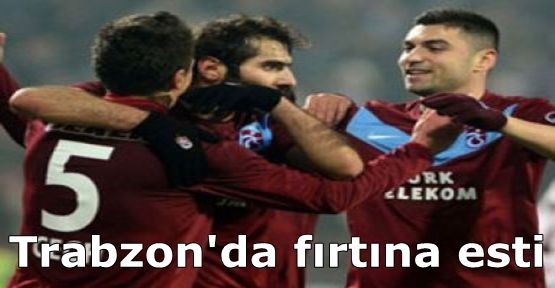 Trabzon'da fırtına esti