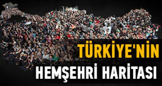 Türkiye'nin hemşehri haritası