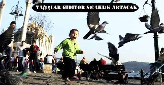 Yağışlar gidiyor sıcaklık artacak