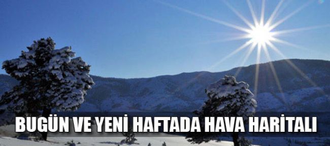 Yeni hafta için yağış uyarısı Haritalı