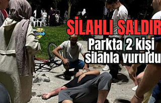 Eyüpsultan'da 2 genç parkta silahla vuruldu