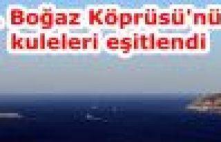 3. Boğaz Köprüsü'nün kuleleri eşitlendi