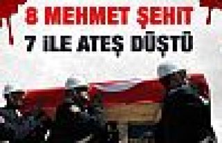 8 Şehit isimleri ve memleketleri