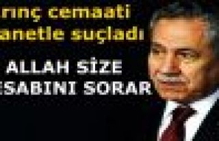 Arınç cemaati ihanetle suçladı