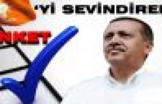 Başbakan Erdoğan'ı sevindiren anket