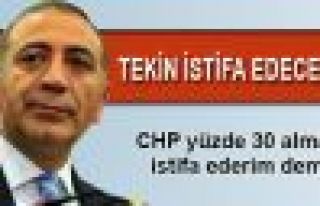 CHP'li Tekin istifa edecek mi?