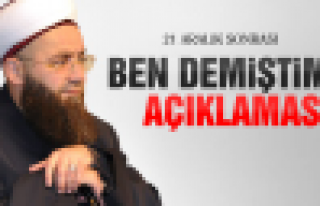 Cübbeli Ahmet'ten 21 Aralık açıklaması