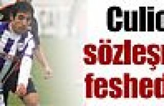 Culio'nun sözleşmesi feshedildi !