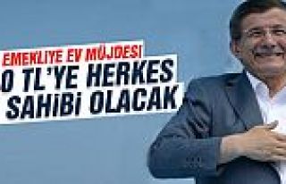 Davutoğlu emeklilere ev müjdesi verdi