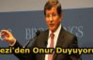 Davutoğlu: 'Gezi'den onur duyuyoruz