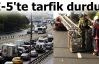 E-5'te tarfik durdu!