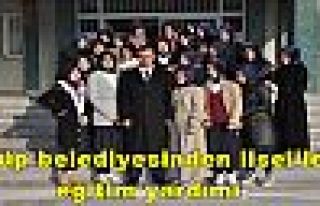 Eyüp belediyesinden liselilere eğitim yardımı