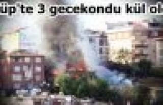 Eyüp’te 3 gecekondu küle döndü