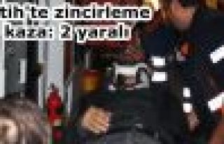 Fatih'te zincirleme kaza: 2 yaralı