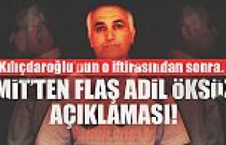 Flaş Adil Öksüz açıklaması