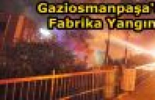 Gaziosmanpaşa'da fabrika alev alev yandı