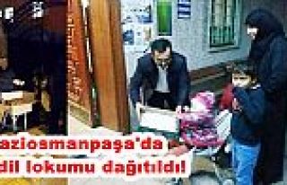 Gaziosmanpaşa'da kandil lokumu dağıtıldı!