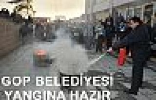 GOP BELEDİYESİ YANGINA HAZIR… 