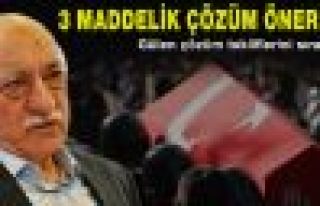 Gülen'den teröre çözüm teklifleri