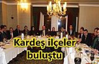 İki ilçe bir sofrada buluştu