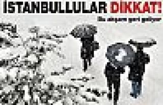 İstanbul'da bugün kar var