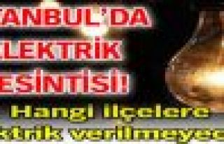  İstanbul'da Elektrik Kesintisi