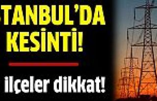 İstanbul'da Elektrik Kesintisi