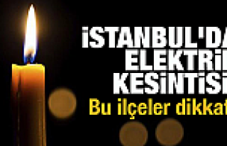 İstanbul'da Elektrik Kesintisi