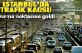 İstanbul'da trafik durma noktasına geldi!