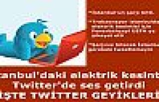 İstanbuldaki elektrik kesintisi Twitter'e düştü.